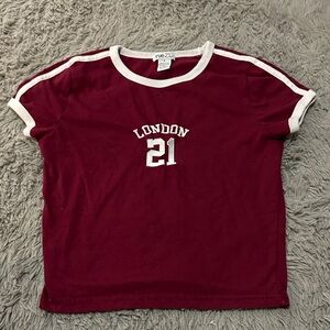 Rue21 Kids Maroon London 21 Tee